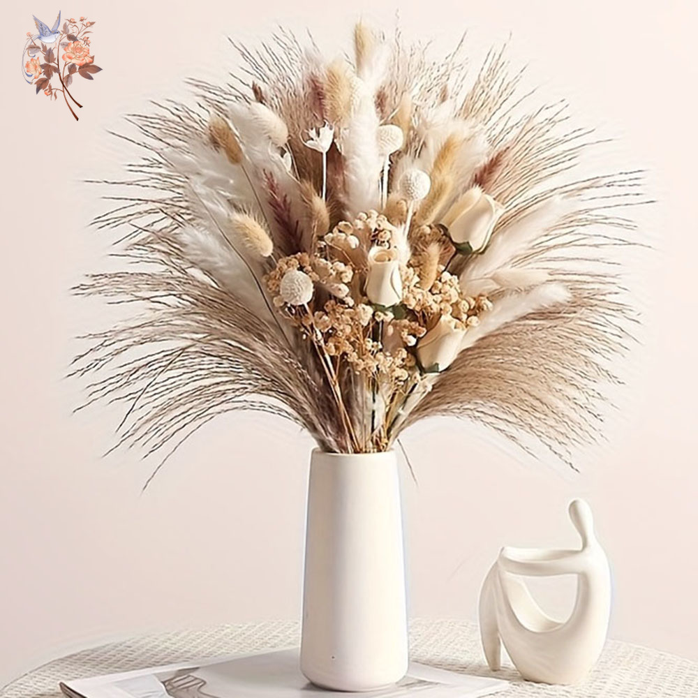 Baby Breath Dried - 80 Piezas de Flores Secas Artificiales