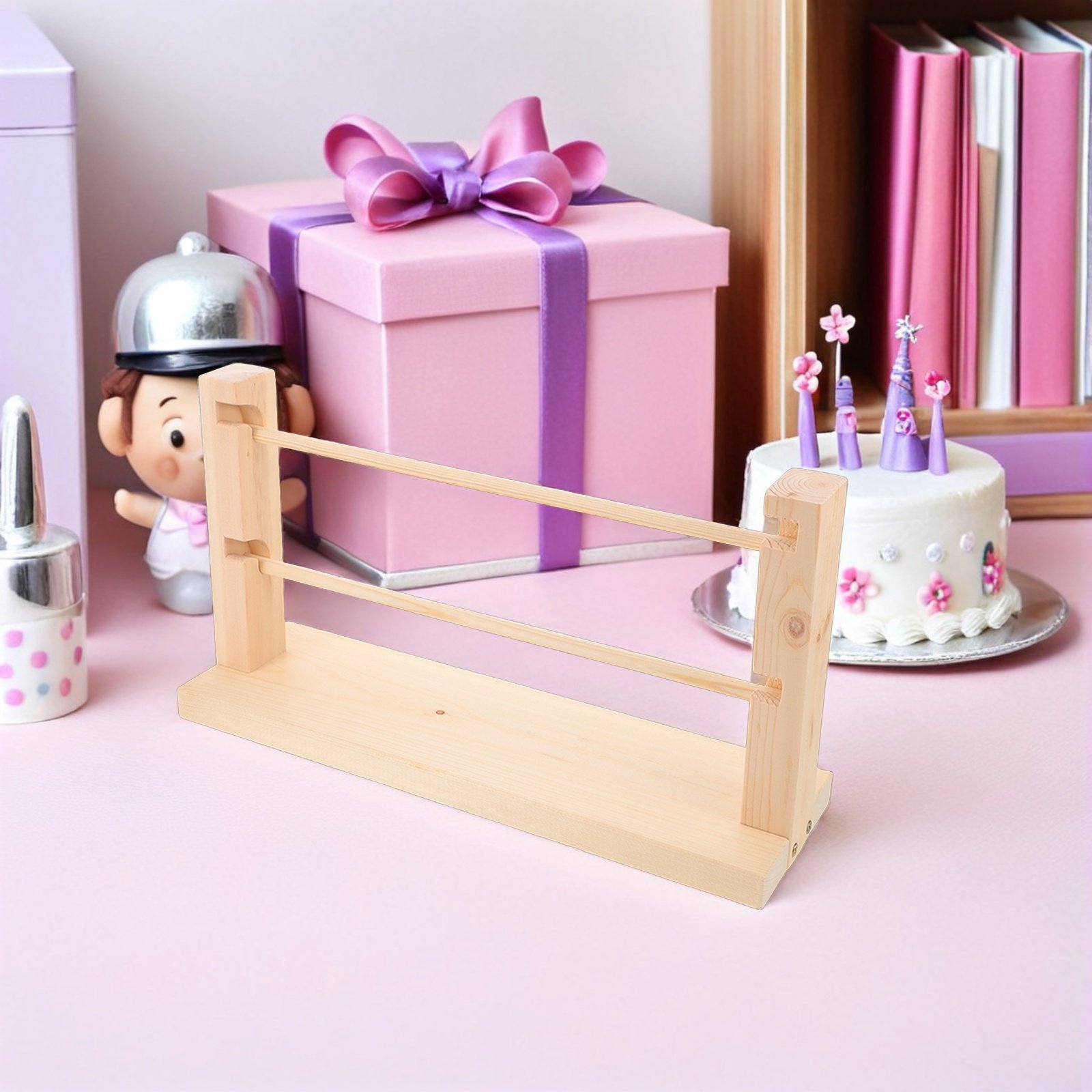 Florist Supply Shop - Organizador de Cintas de Madera de