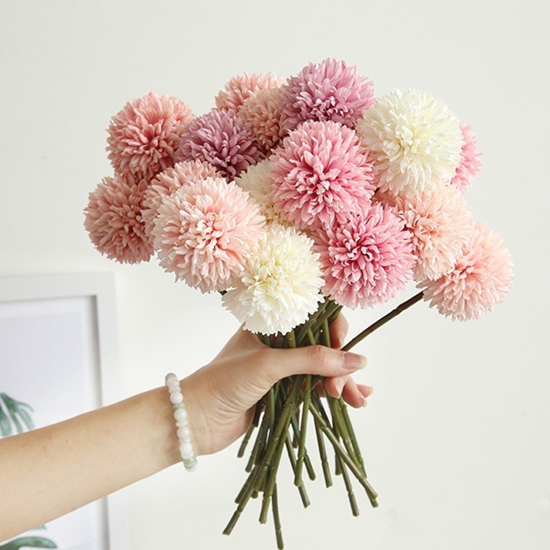 Baby Breath Dried - Ramo de flores artificiales, Hortensia de