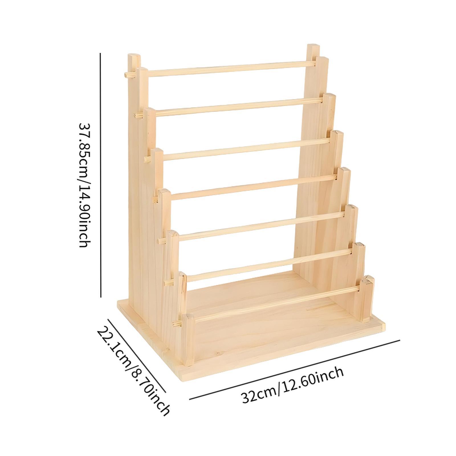 Florist Supply Shop - Organizador de Cintas de Madera, Soporte