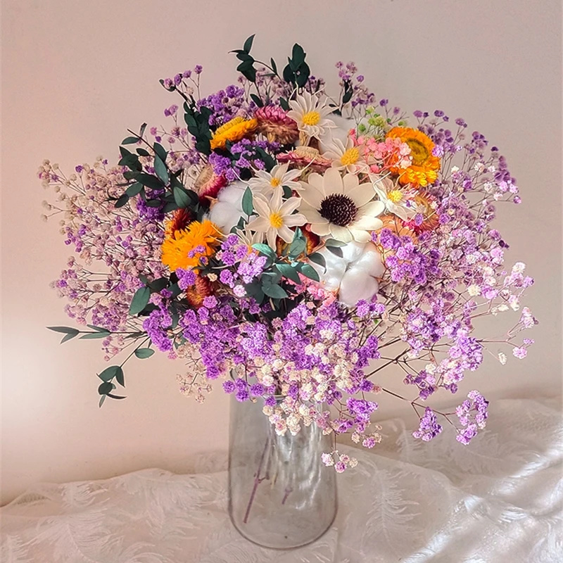 Flor seca Natural Gypsophila,  - Baby Breath Dried reseña y precio