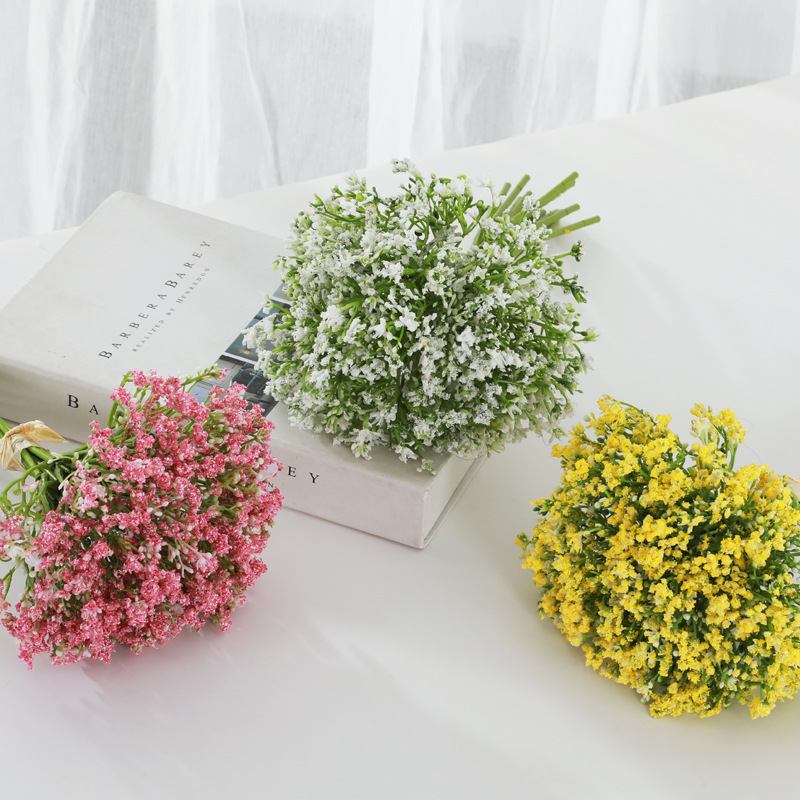 16 Uds flores artificiales Gyp - Baby Breath Dried reseña y precio