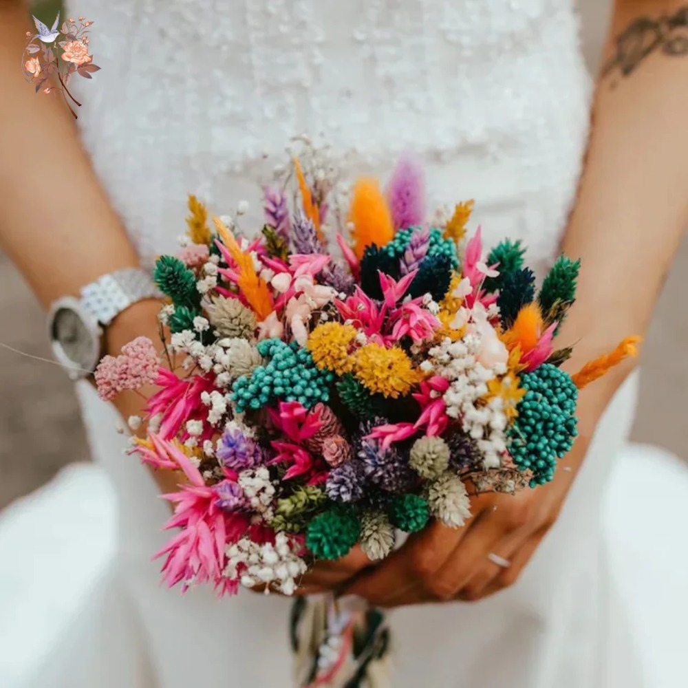Ramo de boda de flores secas c - Baby Breath Dried reseña y precio
