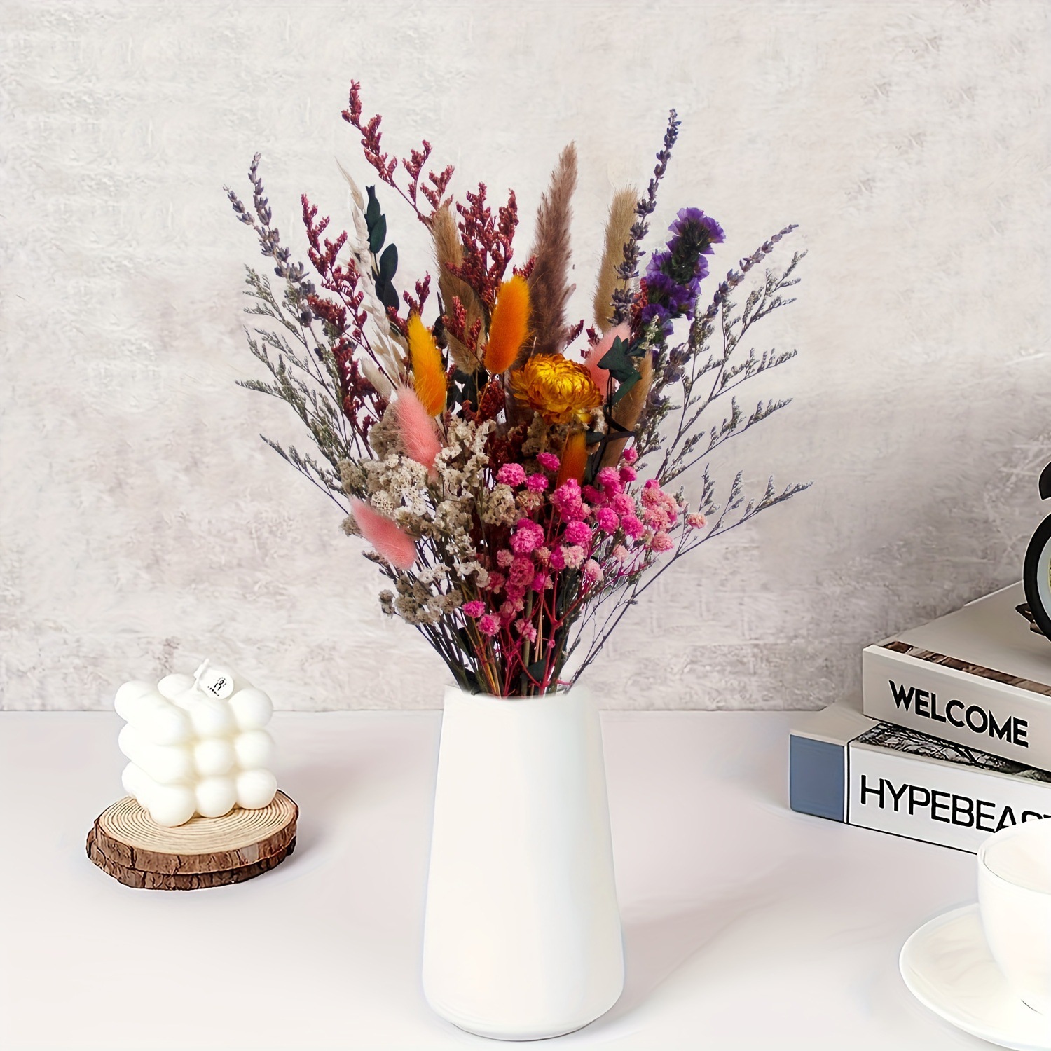 Ramo de Flores Secas Estilo IN - Baby Breath Dried reseña y precio